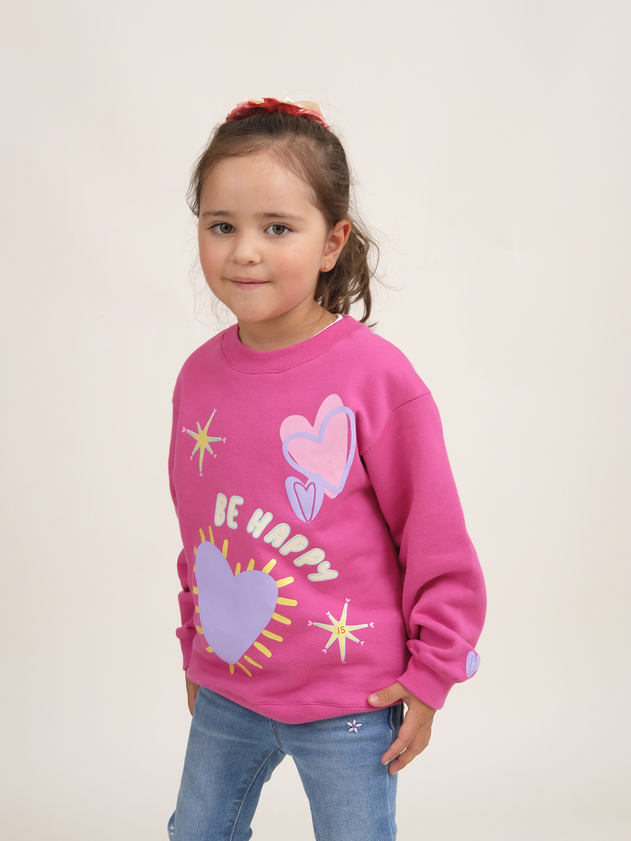 Buzo Be happy - Kids - Fucsia