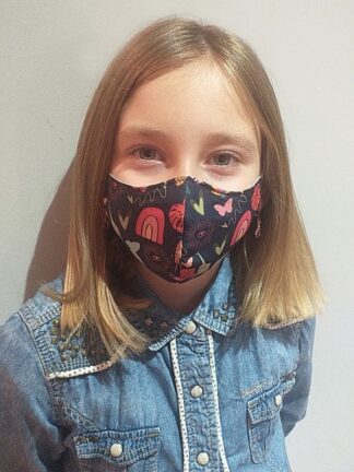 Tapabocas Life in colors niños Marfil