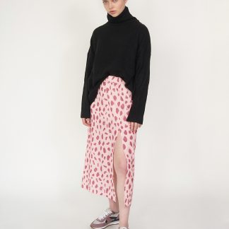 Falda Print rosa