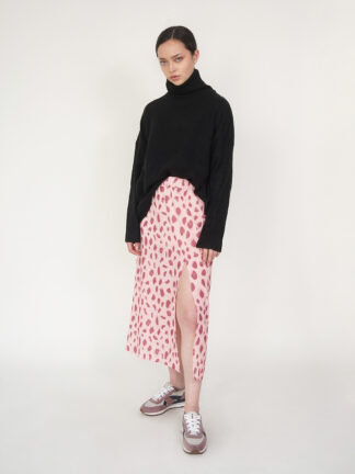 Falda Print rosa