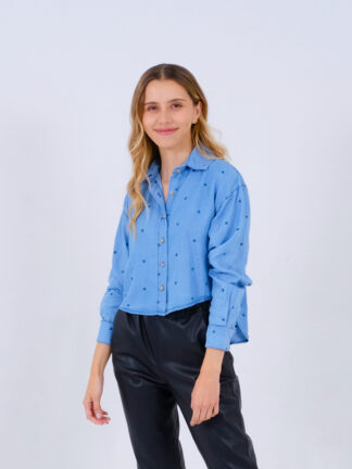 Camisa Mini corazones - Jean [Venta de Garaje]