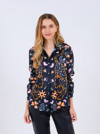 Camisa Jaguar - Negro