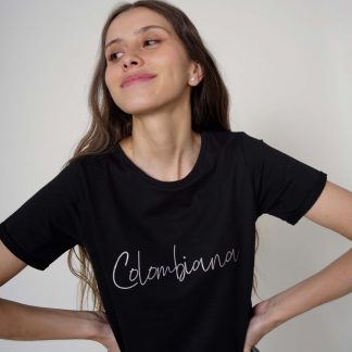 Camiseta Colombiana negra