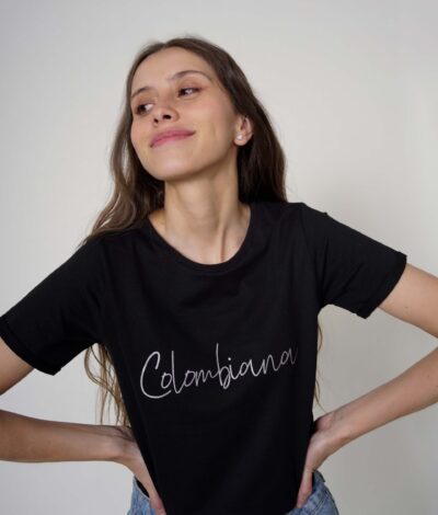 Camiseta Colombiana negra