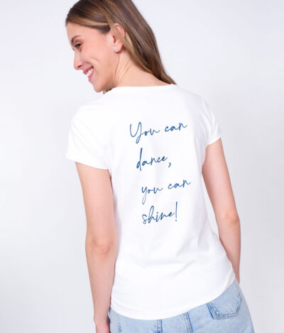 Camiseta You can dance - Marfil