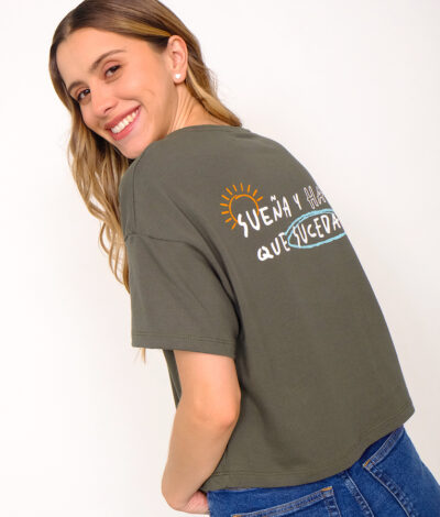 Camiseta Haz que suceda - Verde