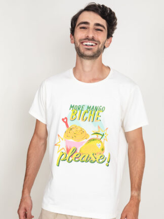 Camiseta Mango biche Man - Marfil [Venta de Garaje]