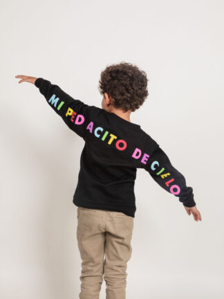 Buzo Pedacito de cielo - Kids - Negro [Venta de Garaje]
