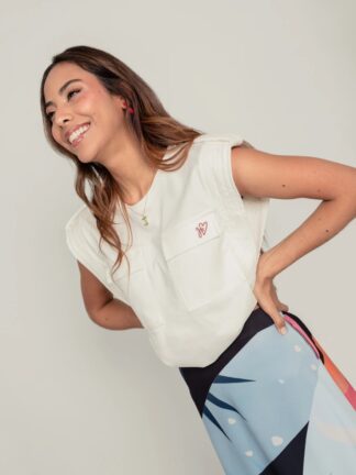 Camiseta Bolsillos - Marfil [Venta de Garaje] - L