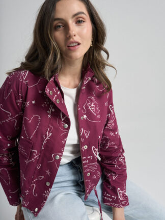 Chaqueta Mi esencia - Vinotinto