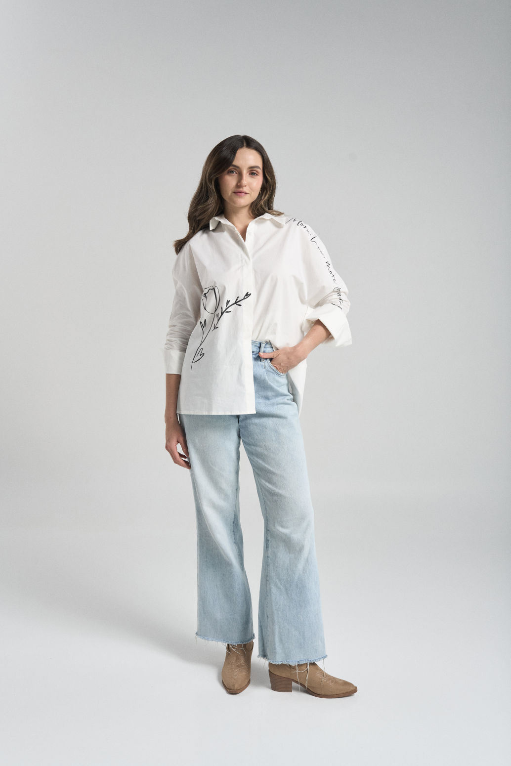 Camisa More peace - Marfil [Venta de Garaje] - L