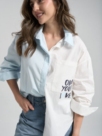 Camisa Own your love - Azul