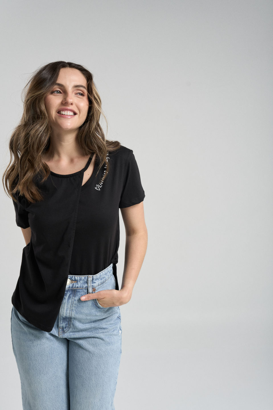 Camiseta My heart - Negro