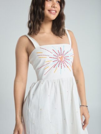 Vestido Full of colors - Marfil [Venta de Garaje]