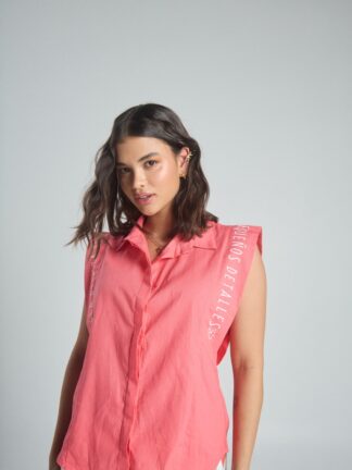Camisa Pequeños detalles - Coral - L