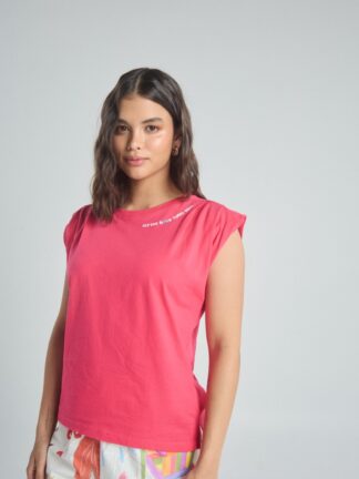 Camiseta Feel good - Fucsia - XS