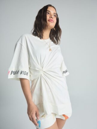 Camiseta Pura vida - Marfil
