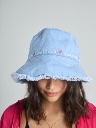 Bucket hat Corazones - Azul