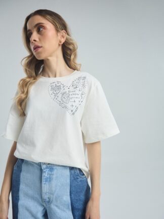 Camiseta Brillas bonito - Marfil