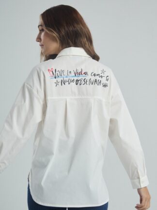 Camisa Como si nadie Observara - Marfil - XL
