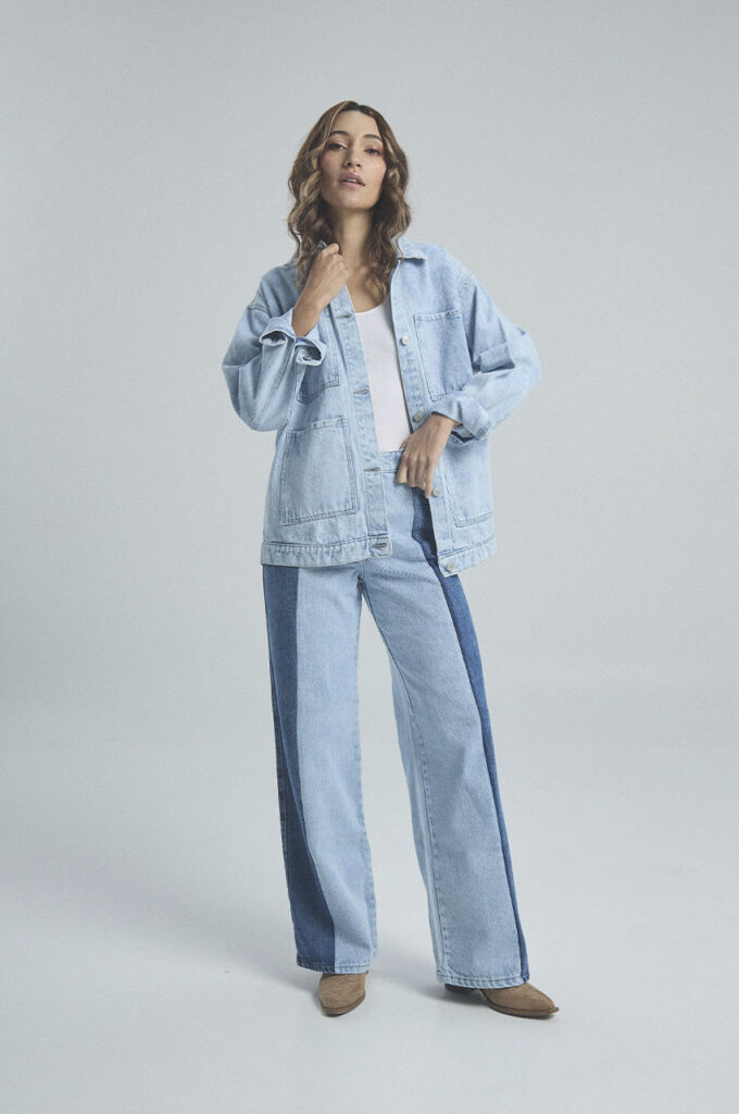 Jeans Mitades - Azul