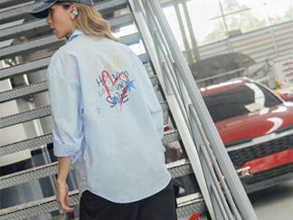 Sobrecamisa Viviendo el Sueño - Azul claro - L