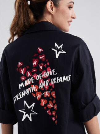 Sobrecamisa Made of love - Azul - L