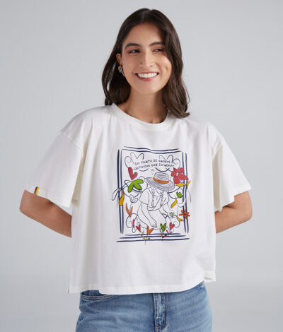 Camiseta Cosecha de sueños - Marfil