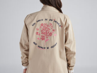 Chaqueta Aquí florezco - Caqui - L