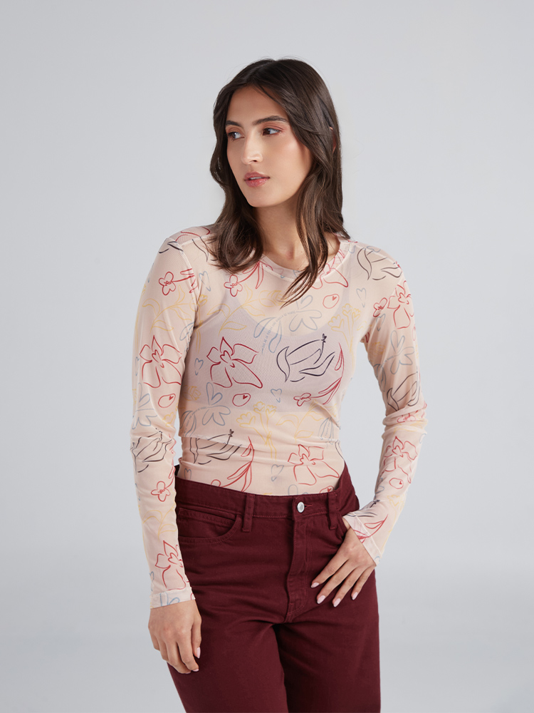 Top Flora - Marfil