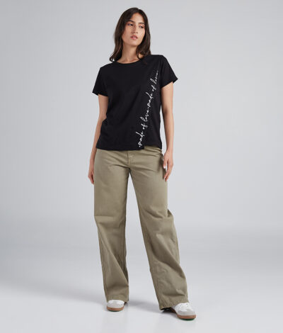 Camiseta Made of love - Negro