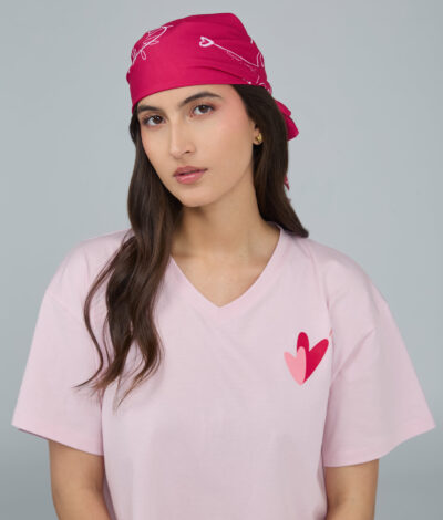 Pañoleta Brilla mi corazón - Fucsia