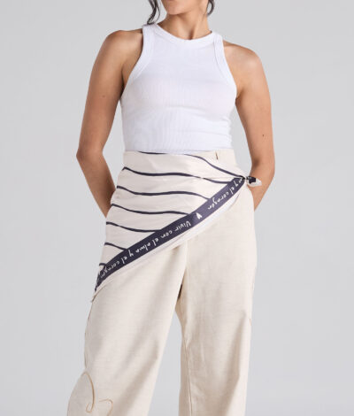 Pañoleta Waves - Marfil