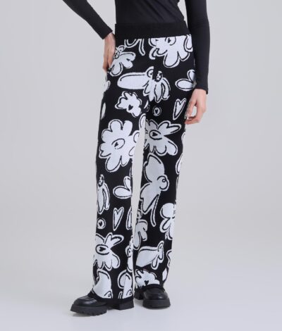 Pantalón Tejido garden - Negro