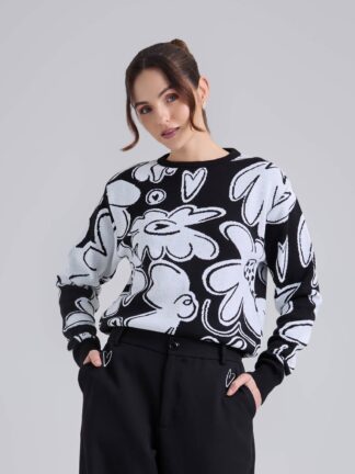 Buzo Tejido garden - Negro - S