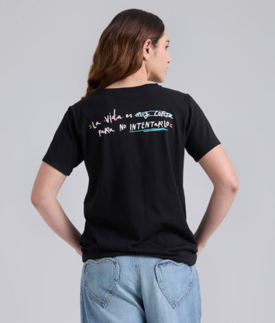 Camiseta Intentarlo - Negro